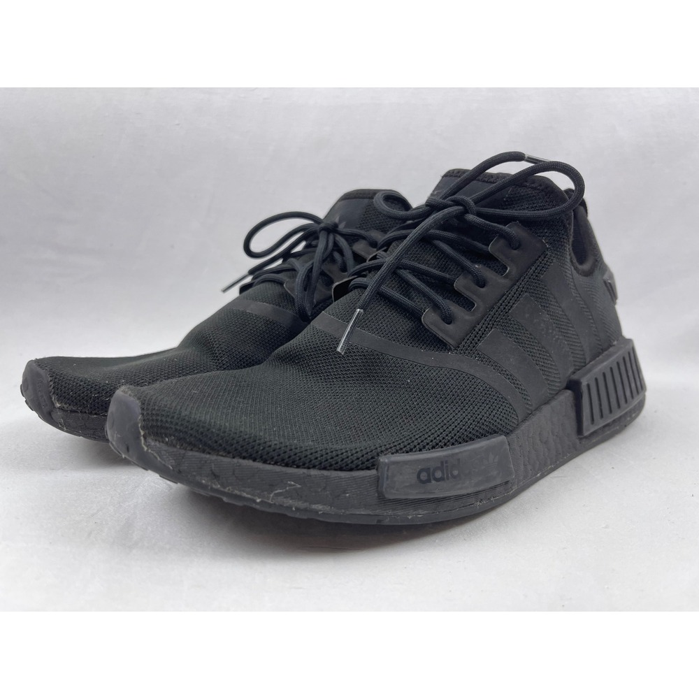 Adidas NMD R1 Mens 10.5 Triple Black Boost Running Shoes GZ9256 Sneakers 2022